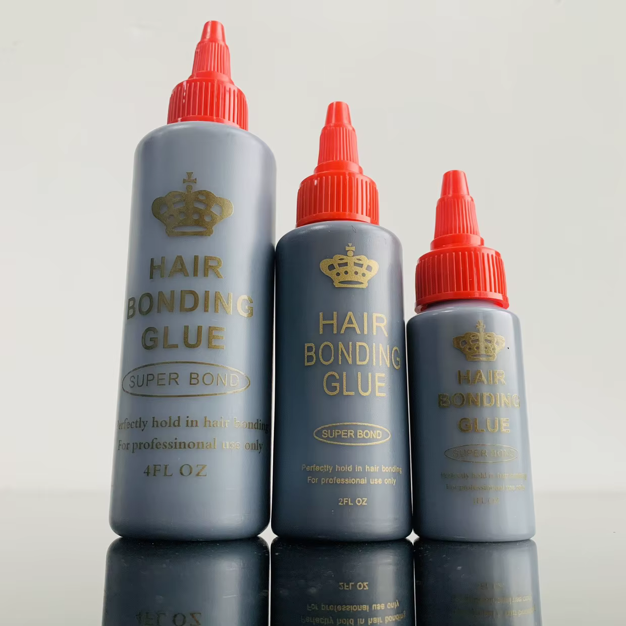 Colle de tissage de cheveux noirs, Anti-champignon imperméable, Super liaison pour une tenue parfaite dans la colle de dentelle