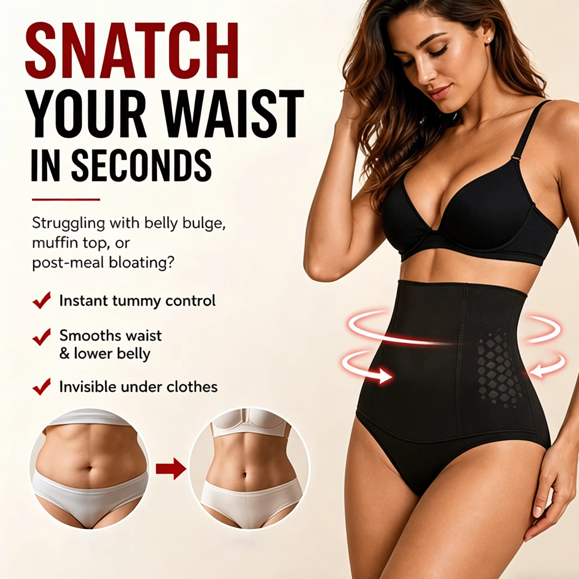 Culotte gainante taille haute