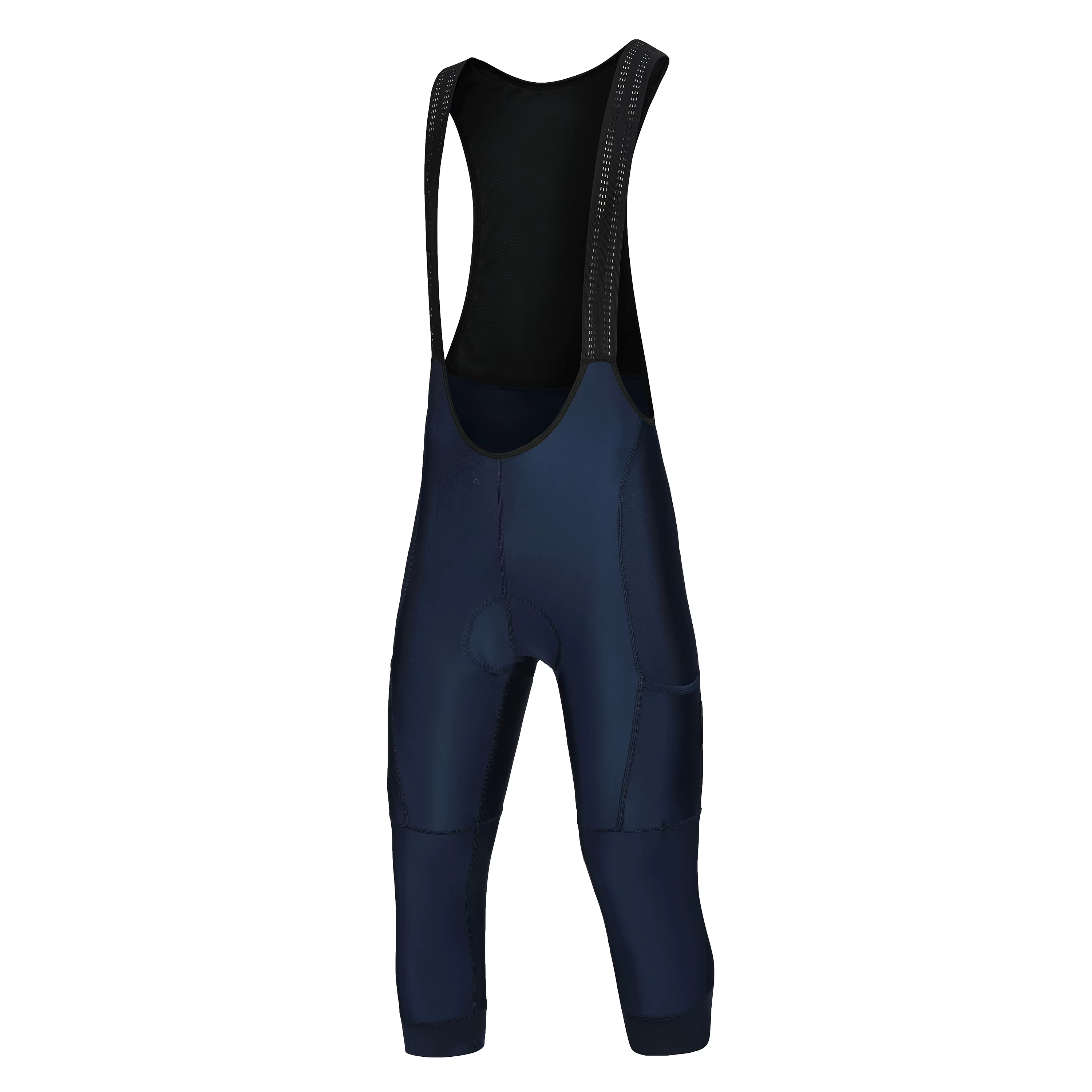Pantalon de cyclisme 3/4 été Anti-UV haut de gamme Gel Pad vélo bavoir pantalon 3/4 solide noir/vert armée/bleu marine printemps culotte de vélo