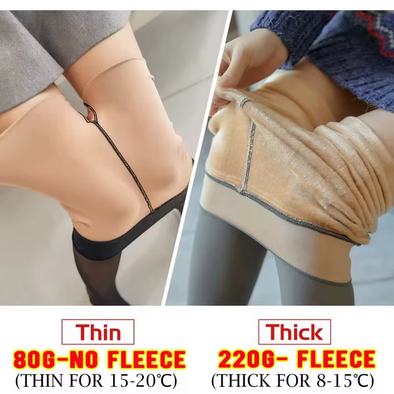 Collants thermiques épais pour femme