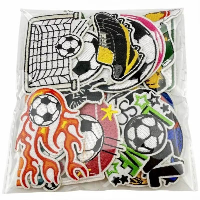 Dessin animé Football prix but sport fer-on coudre broderie Badge Patch bricolage T-shirt chapeau sac à dos vêtements Appliques autocollant