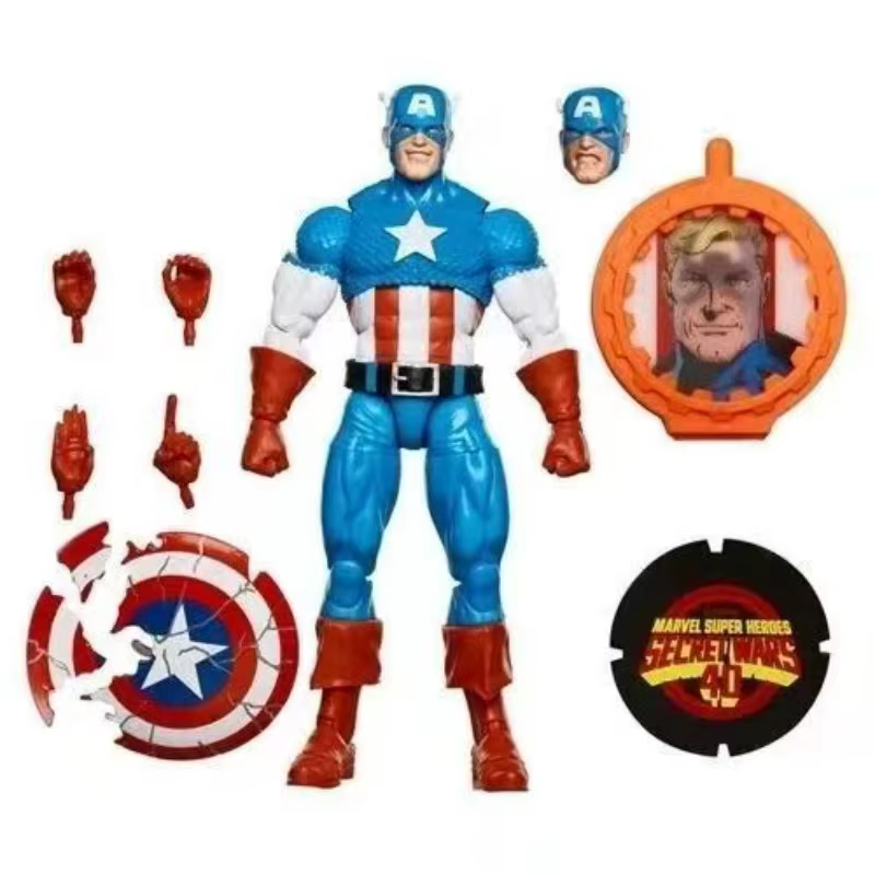 Collection originale de figurines d'action Captain America Secret Wars de la série Marvel Legends de Hasbro