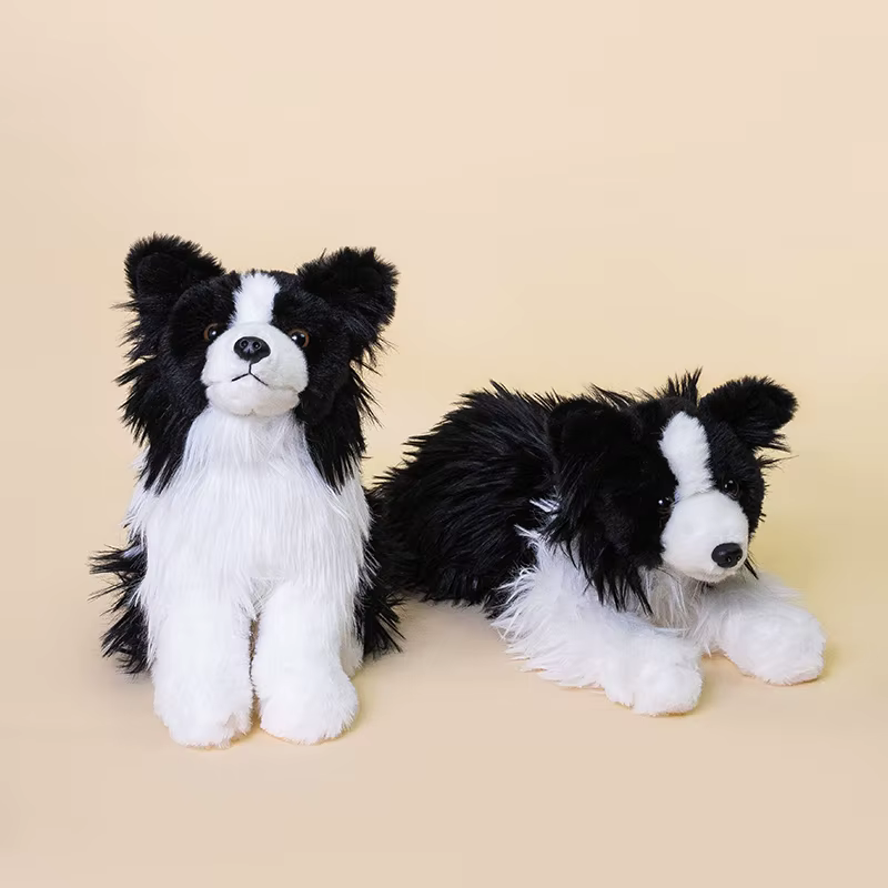 Peluche chien bouledogue français, Border Collie, Chihuahua, 22cm, mignon, Kawaii, joli cadeau d'anniversaire pour enfants, 1 pièce