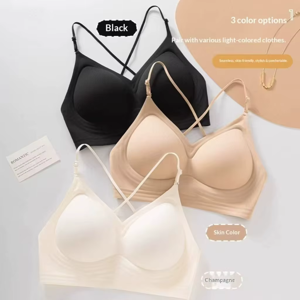 Soutien-gorge d'été pour femme, rehausseur de dos : à fines bretelles, push-up, dos nu, sans couture, à fermeture au cou, discret, sexy et confortable