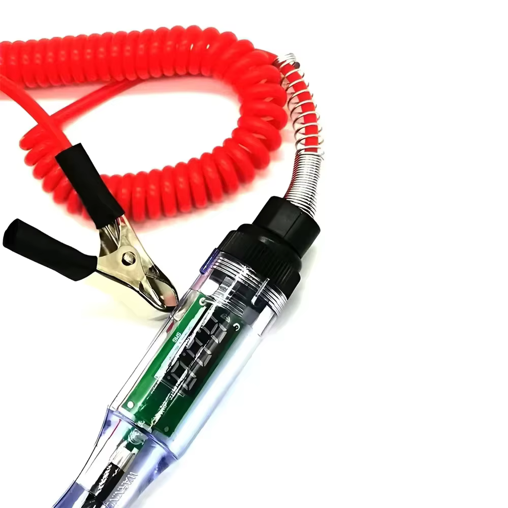 Testeur de circuit de tension pour voiture et camion, outils automobiles 6V 24V, sonde de diagnostic automobile, stylo de test, ampoule, stylo de mesure électrique