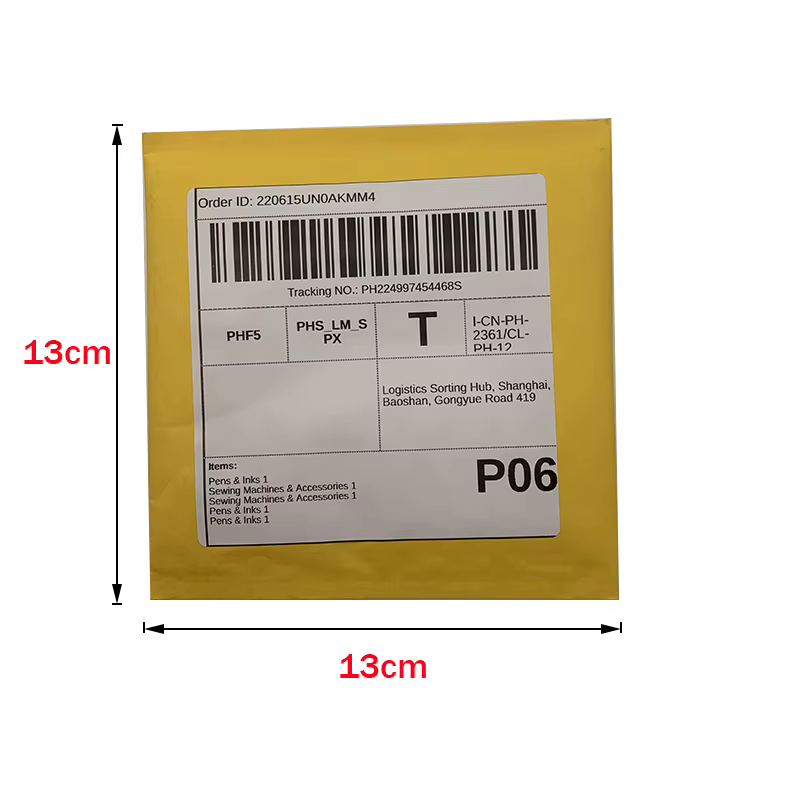 Paquet de 10 enveloppes à bulles jaunes dorées auto-scellantes, enveloppe d'expédition rembourrée, logistique Express, livre d'emballage, sac d'emballage pour vêtements