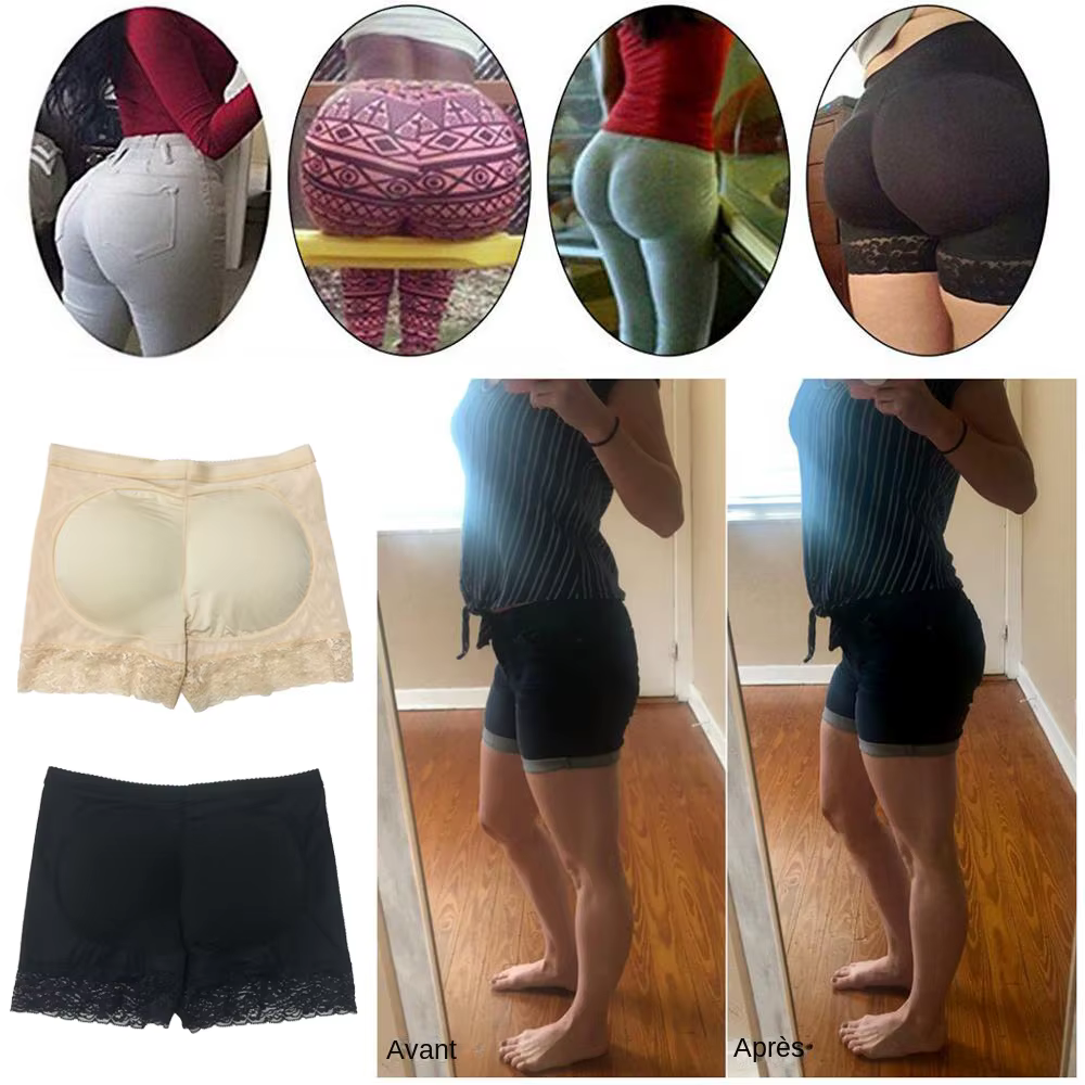 Femmes bout à bout culotte faux fesse corps Shaper sous-vêtements rembourrés dame ascenseur fesses taille haute ventre contrôle hanche culotte