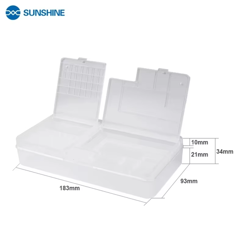 Sunshine SS-001A boîte de rangement pour pièces de carte mère IC outils d'ouverture de téléphone portable réparation boîte de rangement multifonction