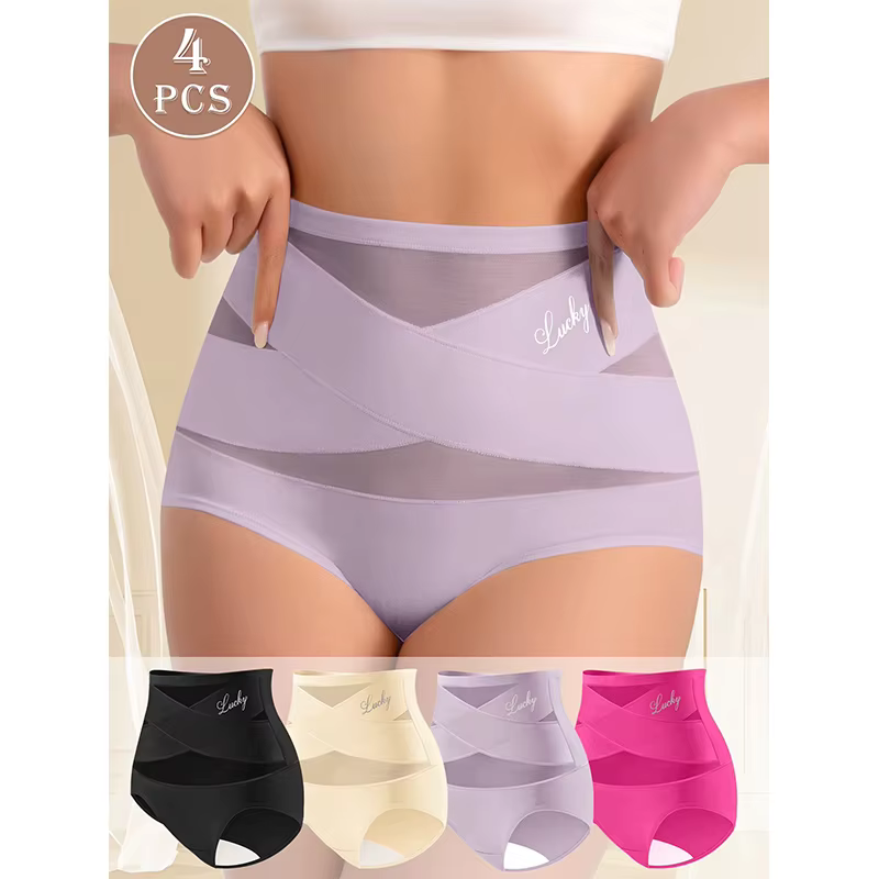 Culotte gainante taille haute grande taille post-partum confortable