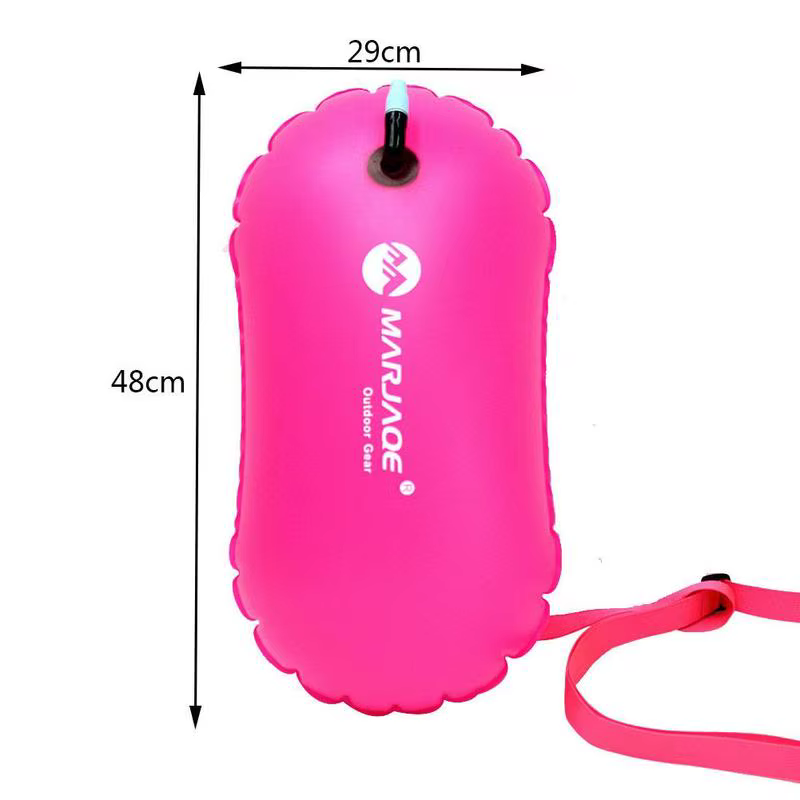 Bouée de natation gonflable en PVC, flotteur de remorquage, airbag étanche avec ceinture de taille pour rafting, fournitures de sécurité pour la natation en plein air