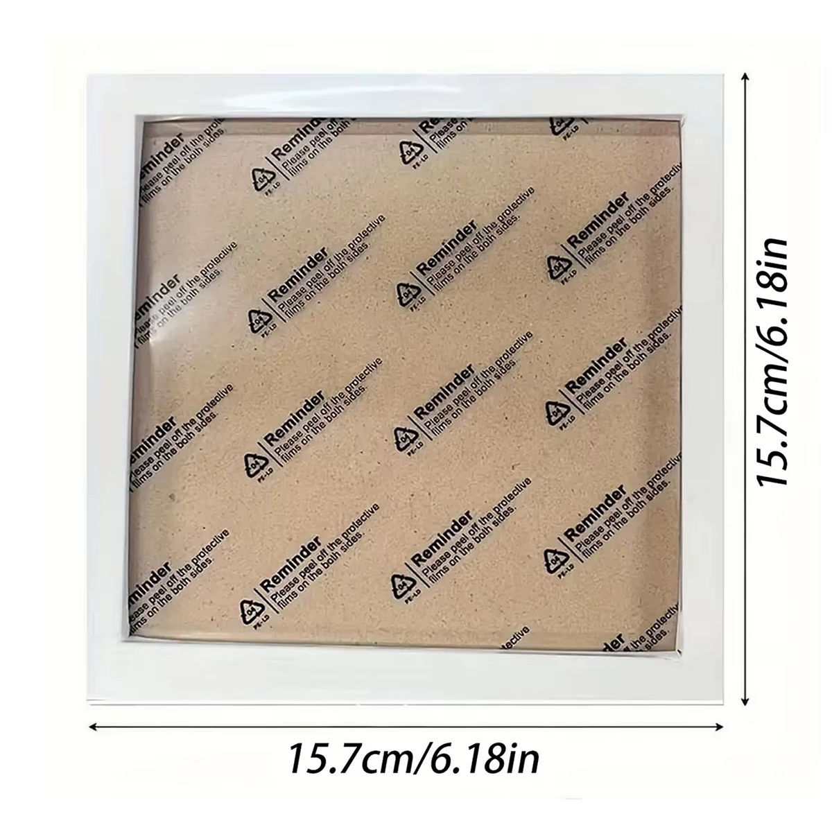 Cadre Photo carré en plastique blanc mignon, auto-montage pour peinture diamant, cadre Photo en point de croix