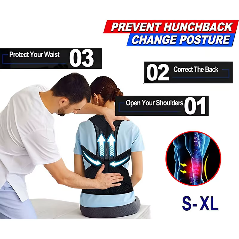 Attelle de posture pour le haut et le bas du dos pour hommes et femmes