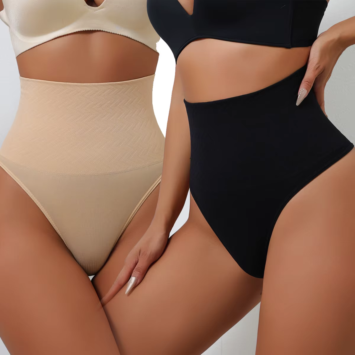 UBAU 2025 taille haute tongs sans couture femmes culottes string Lingerie ventre contrôle façonnage ceinture Shaper sous-vêtements