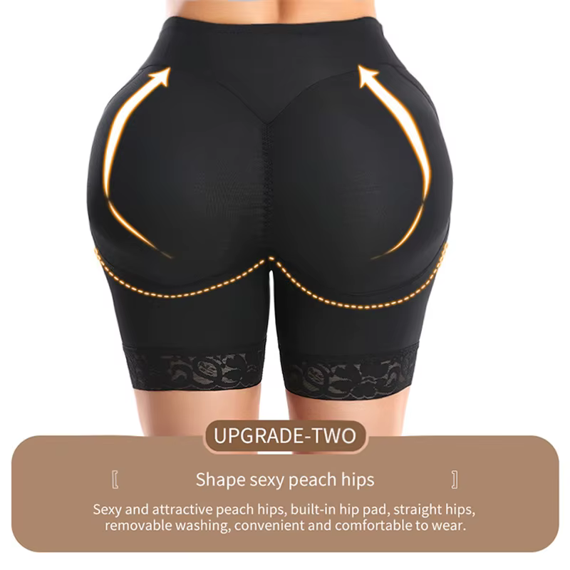 Bout à bout Shapewear Shorts femmes faux butin hanche rehausseur corps Shaper taille formateur ventre contrôle culotte gaine amincissante Fajas