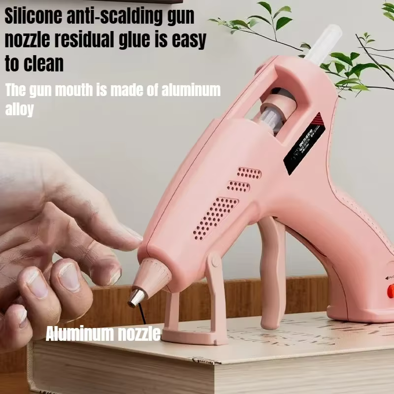 Pistolet à colle sans fil 7mm 3.7V, pistolet en Silicone chaud Rechargeable à chauffage rapide, utilisation 60 Min, charge de Type C, étanche, outils d'artisanat pour enfants