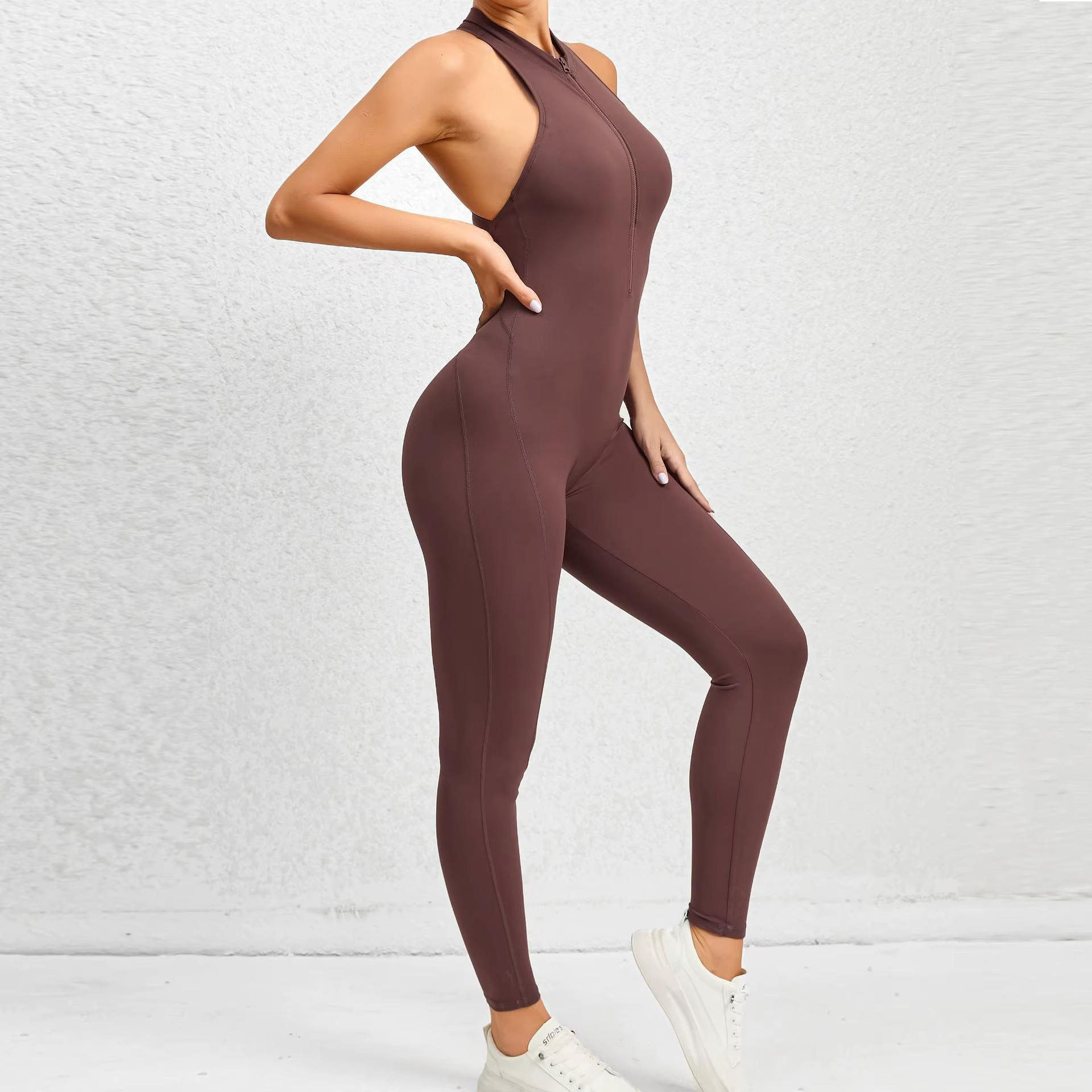 Combinaison de yoga grande taille sans couture