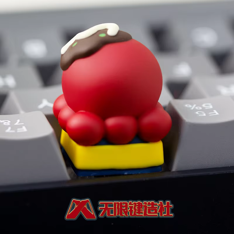 Clavier mécanique Original en résine, thème brûlant de poulpe, 1 pièce, accessoires de clavier de jeu pour PC, Collection de capuchons de touches cadeaux