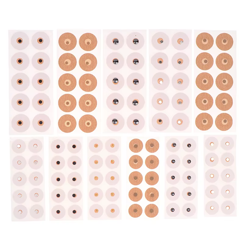 Nouvelles perles magnétiques d'acupuncture pour points corporels, 10 pièces/feuilles, autocollants magnétiques à fixer pour éliminer la douleur, aimant permanent